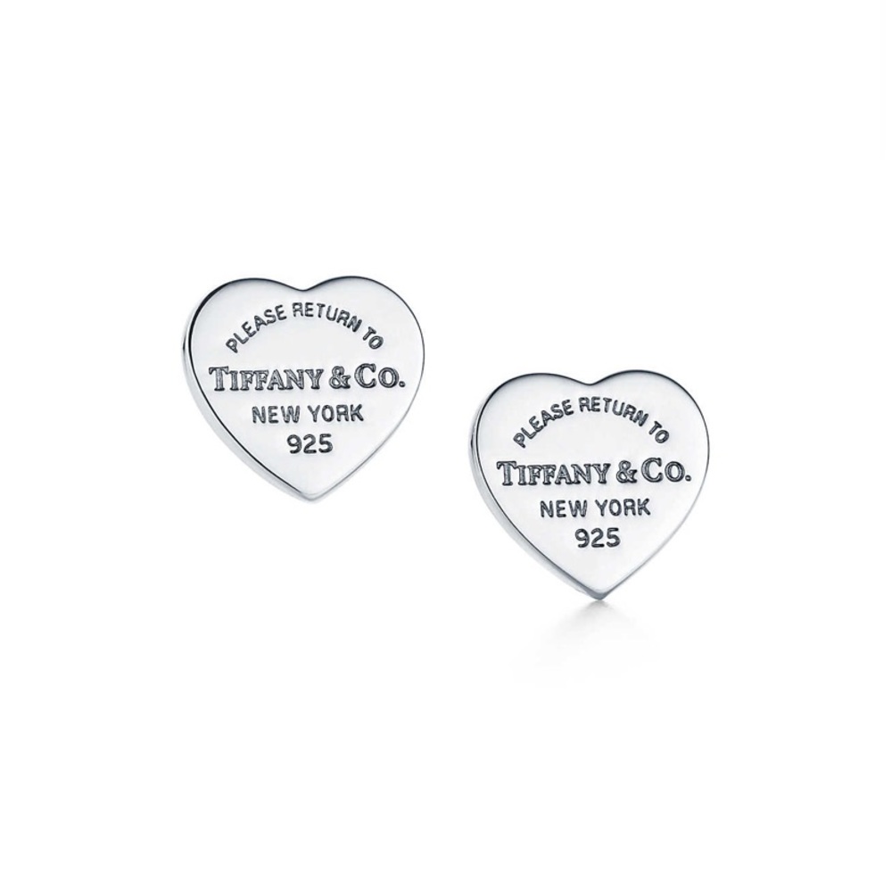 Tiffany & Co Mini Heart Tag Earrings